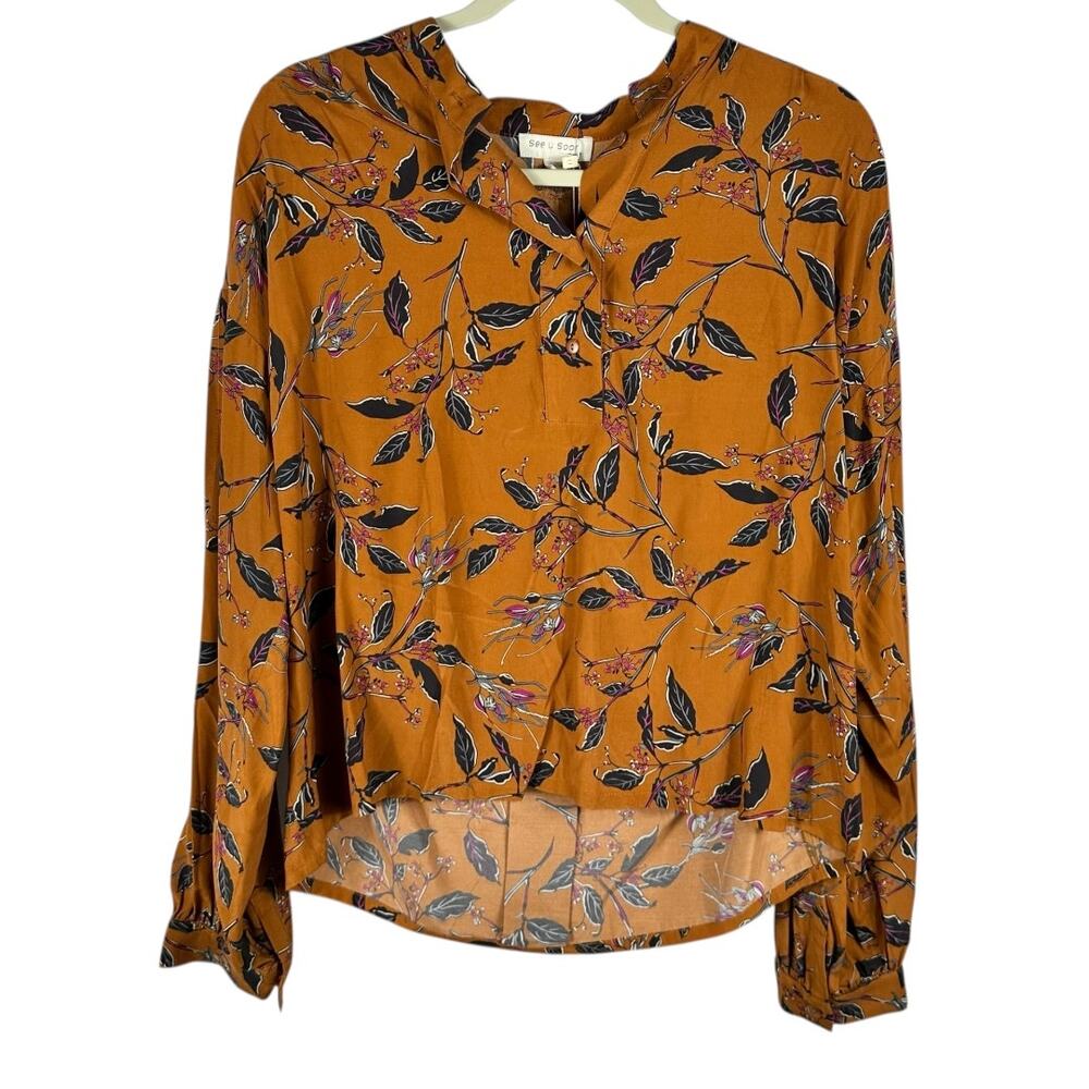 See U Soon Orange Top Small